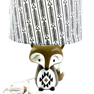 Bailey Fox Levtex Baby Lamp & Shade Works Light Nursery Boys Girls Kids
